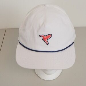 BirdDogs Logo Rope Snapback Hat Golf‎ Cap White Ripstop Adjustable Embroidered